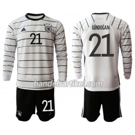 Deutschland Ilkay Gundogan 21 Kinder Heim Trikotsatz Euro 2020 Langarm (+ Kurze Hosen)